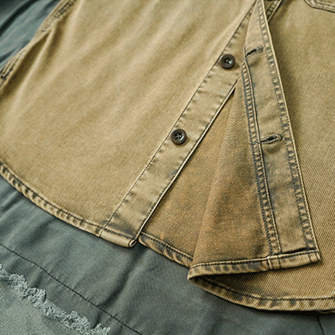 1910’S AMERICAN 「HERACLES」 WORK SHIRT JACKET (DR0011) - Nttitudoo MFG