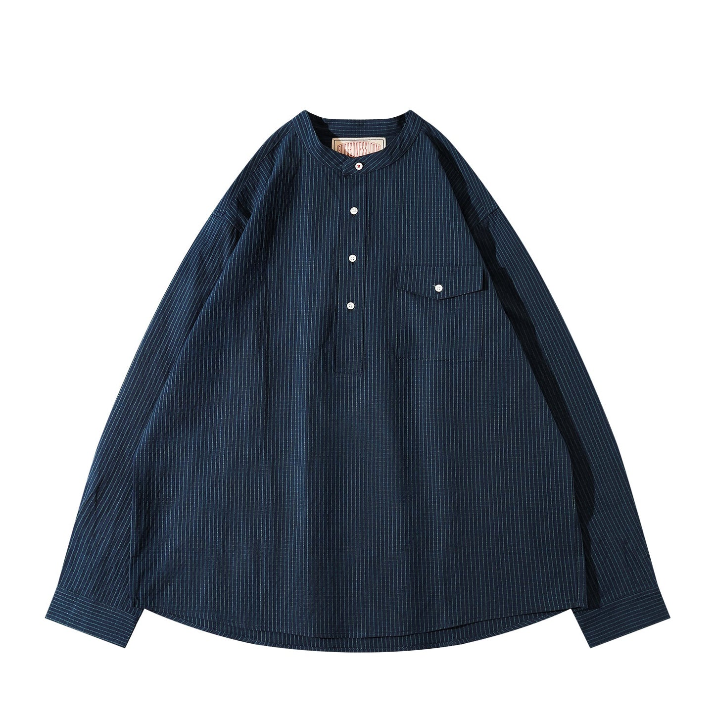 1920'S FRENCH MATELOT TRAIT SOMBRE SHIRT (DR0102) - Nttitudoo MFG