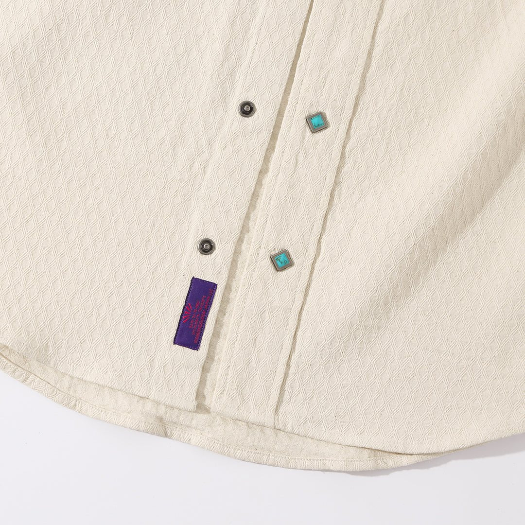 1920'S WILDERNESS HAWKEYE COTTONSEED SHIRT (DR0123) - Nttitudoo MFG