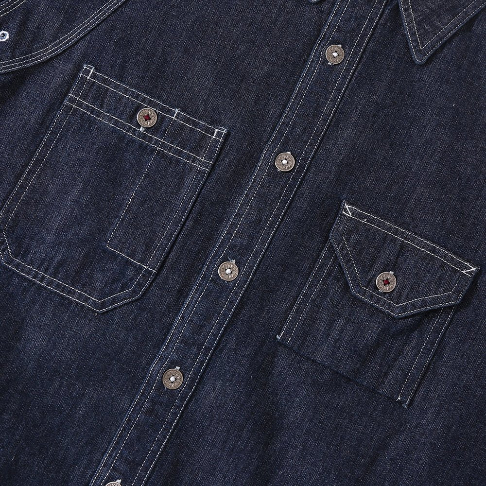 1930'S CIGARETTE POCKET WORK SHIRT (DR0120) - Nttitudoo MFG