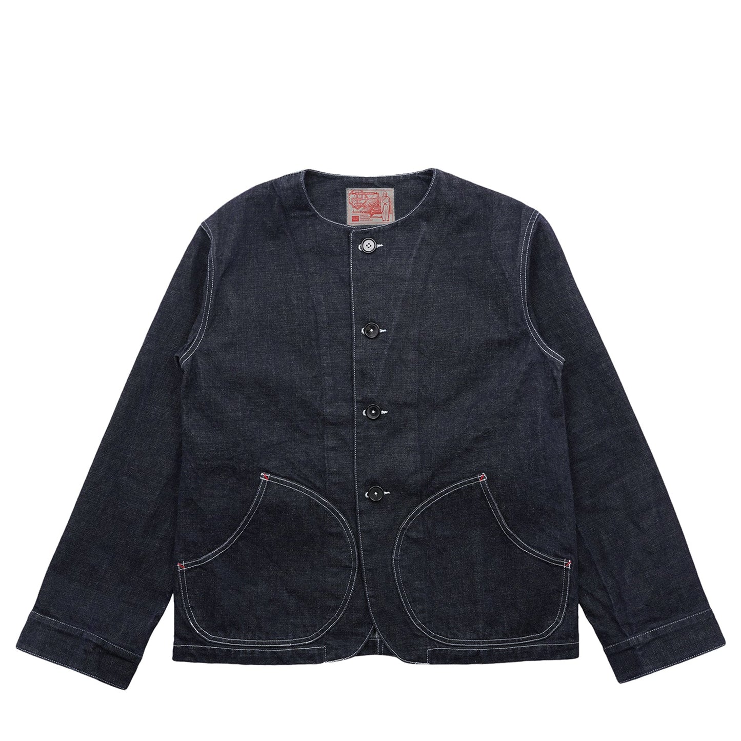 1950’S FRENCH SC - 3 RAILWAY RANGER COLLARLESS JACKET (DR0083) - Nttitudoo MFG