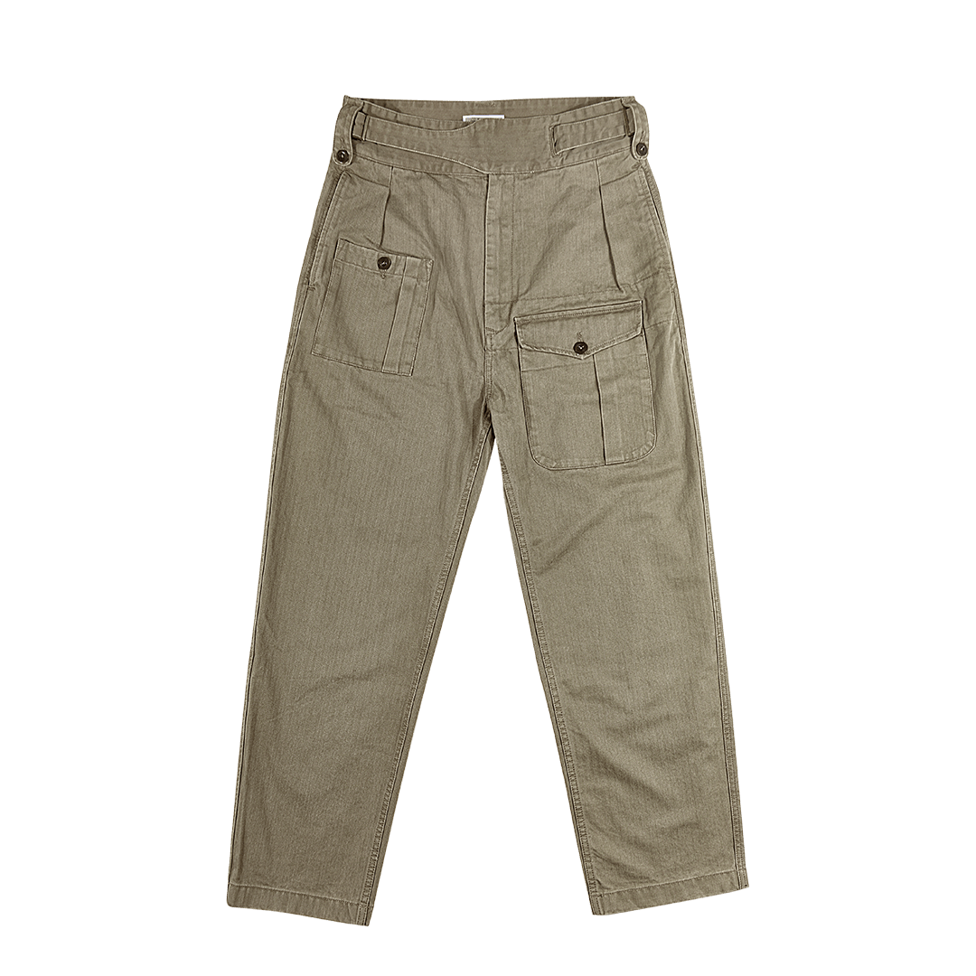 新品未使用　sublations GURKHA TAPERD TROUSERS Snoly Men's Summer Retro Lightweight Linen Gurkha Trousers Tapered