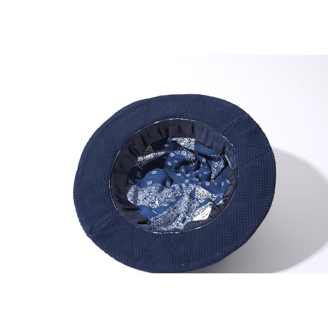 DOUBLE PLAID KENDO BUCKET HAT (DR0155) - Nttitudoo MFG