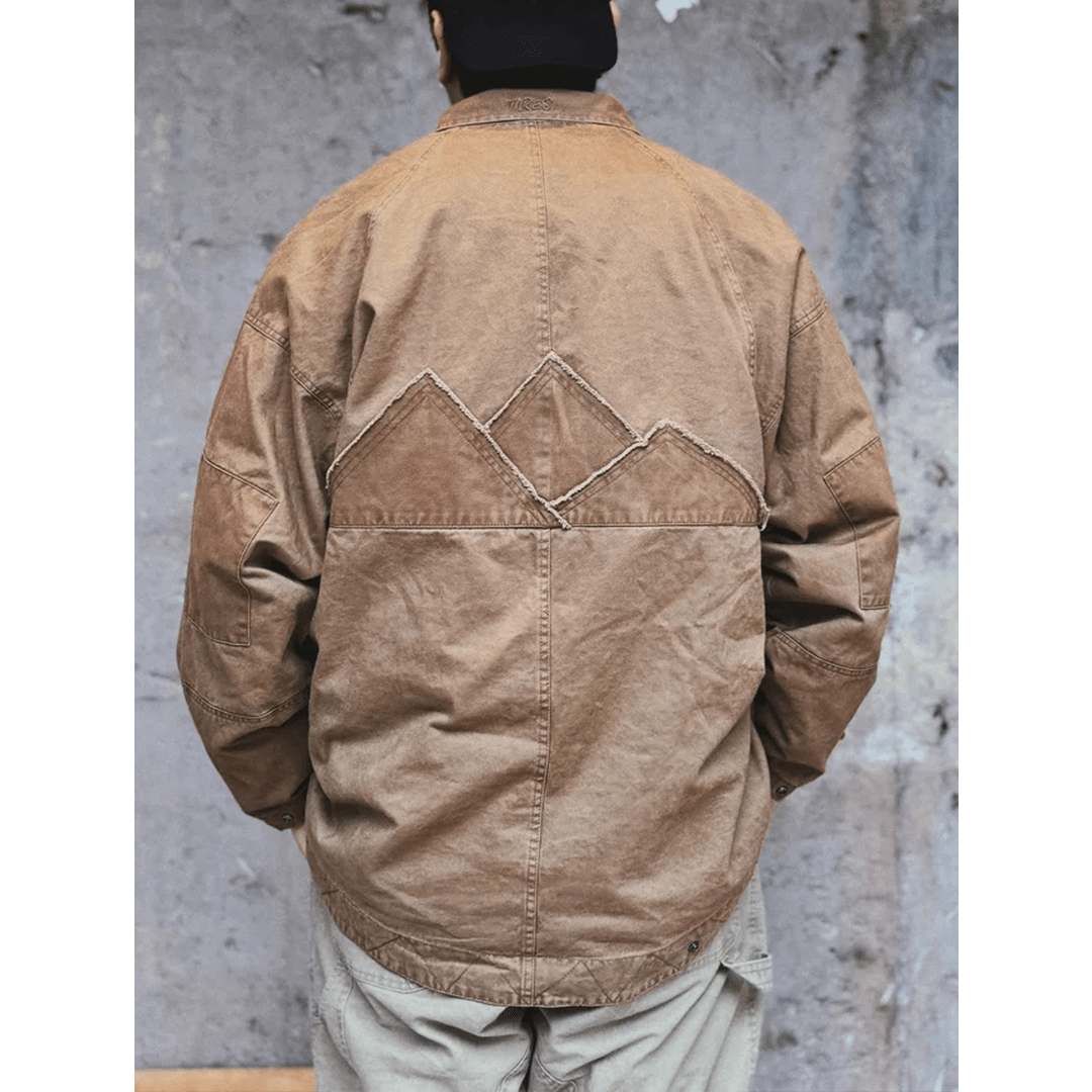 GEOMETRIC PATCHWORK KOMICHI JACKET (TS0001) - Nttitudoo MFG