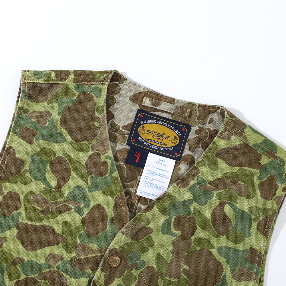 HALFMOON POCKET CAMO HUNTING VEST (DR0132) - Nttitudoo MFG