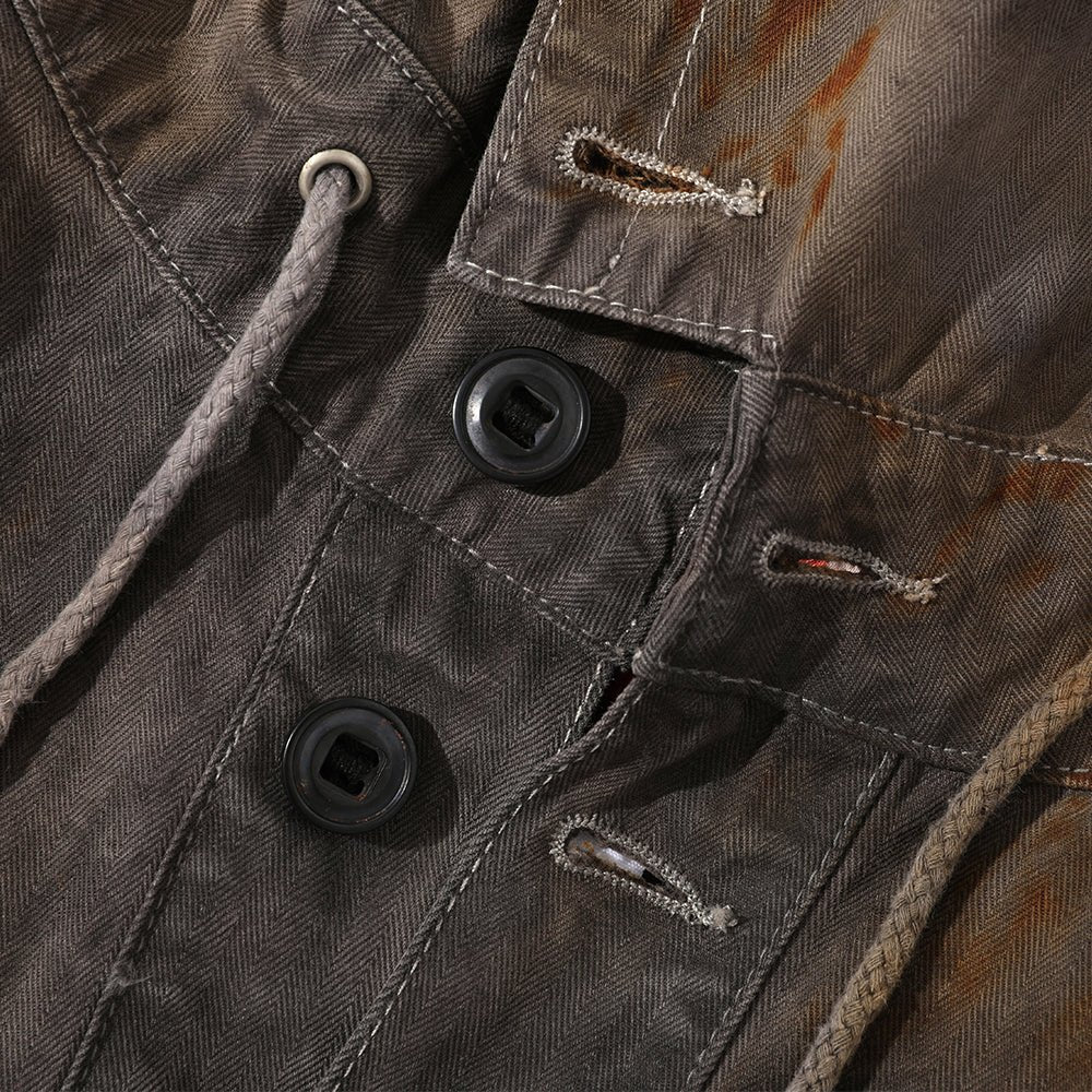 HANDMADE「NIOSHOKU - PLANT - DYEING」USN SMOCK (DR0128) - Nttitudoo MFG