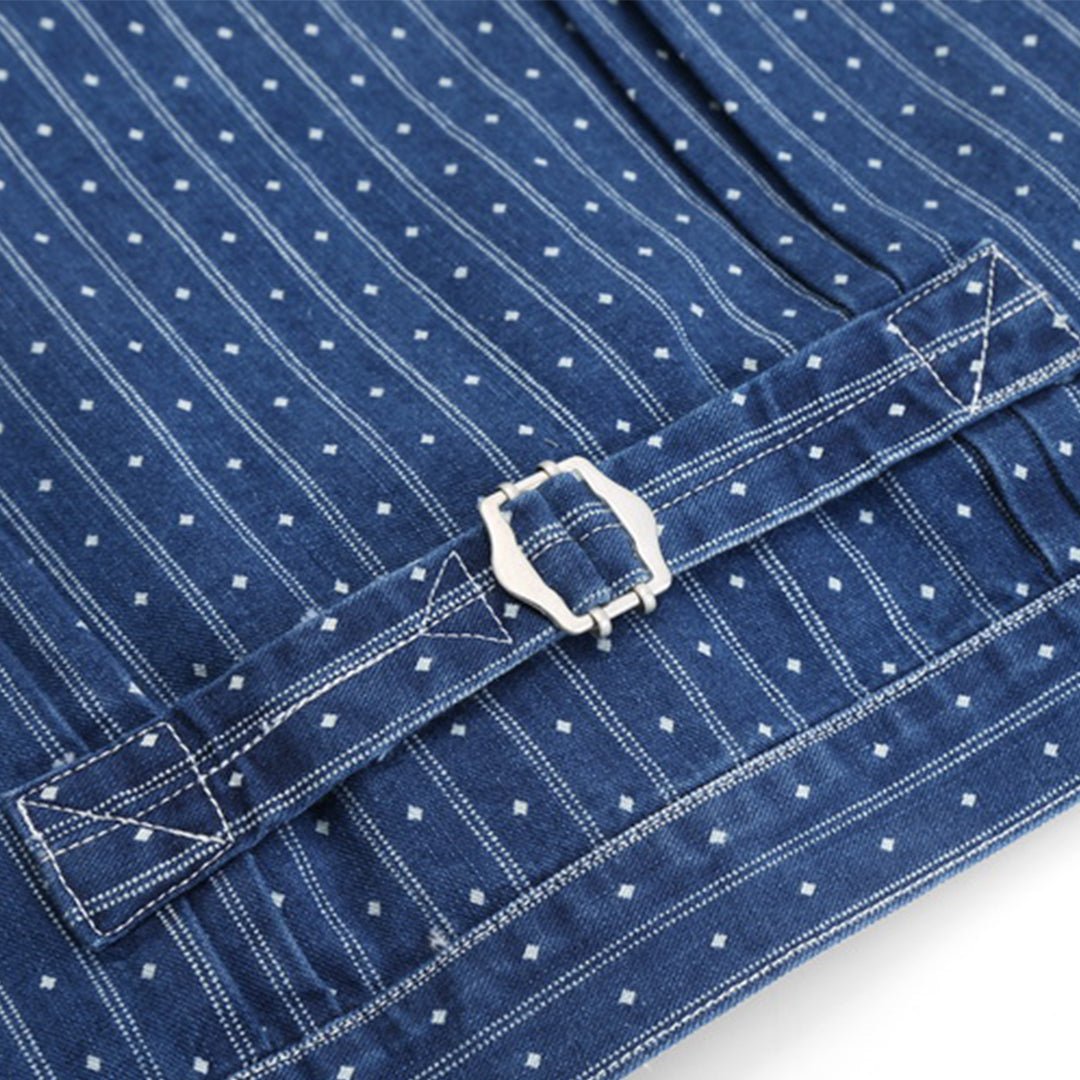 INDIGO - DOUBLE - DYE SELVEDGE WABASH JACKET (DR0040) - Nttitudoo MFG