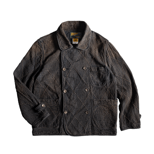 「Indigo × Kakishibu」- TASOGARE HISHI DONZA JACKET (DR0253) - Nttitudoo MFG