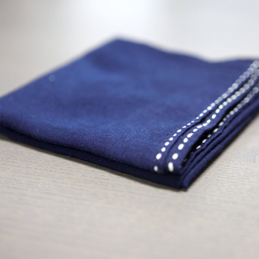 JAPANESE HANDMADE SASHIKO BANDANA & CLASP SET (DR0087) - Nttitudoo MFG