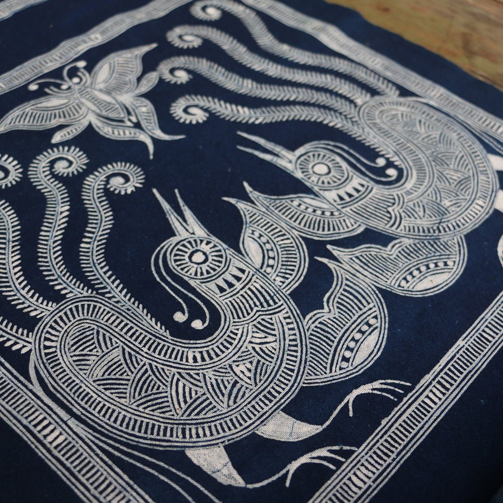 JAPANESE TRADITIONAL ROUKETSU BANDANA (DR0089) - Nttitudoo MFG