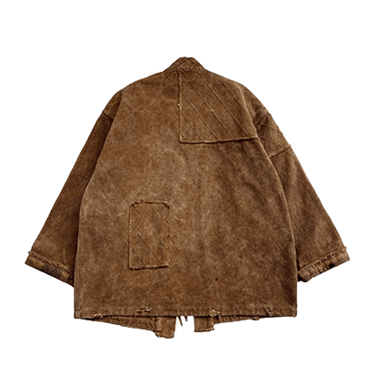 KAKISHIBU - DYED KENDO STREET KIMONO (DR0039) - Nttitudoo MFG