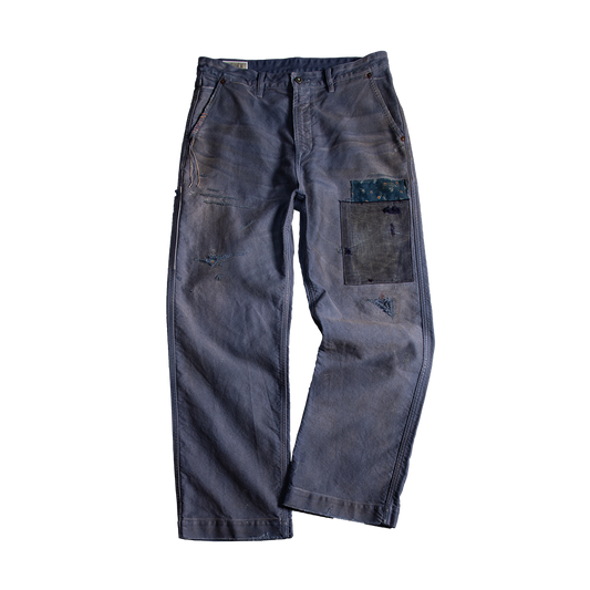 「BLEU DE TRAVAIL」- ARTISANAL MENDING DÉDÉ PANTS (DR0181)