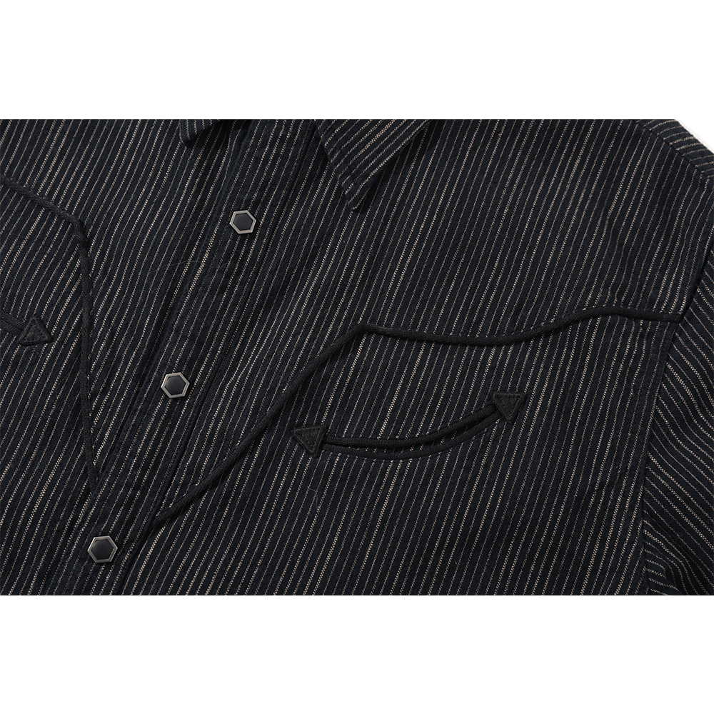 1900'S BLACK ELEPHANT SALOON SHIRT (DR0172) - Nttitudoo MFG