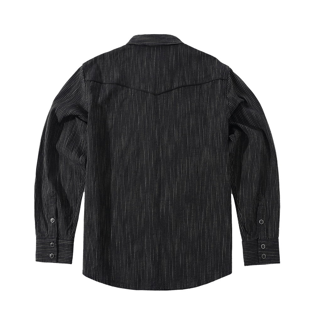 1900'S BLACK ELEPHANT SALOON SHIRT (DR0172) - Nttitudoo MFG