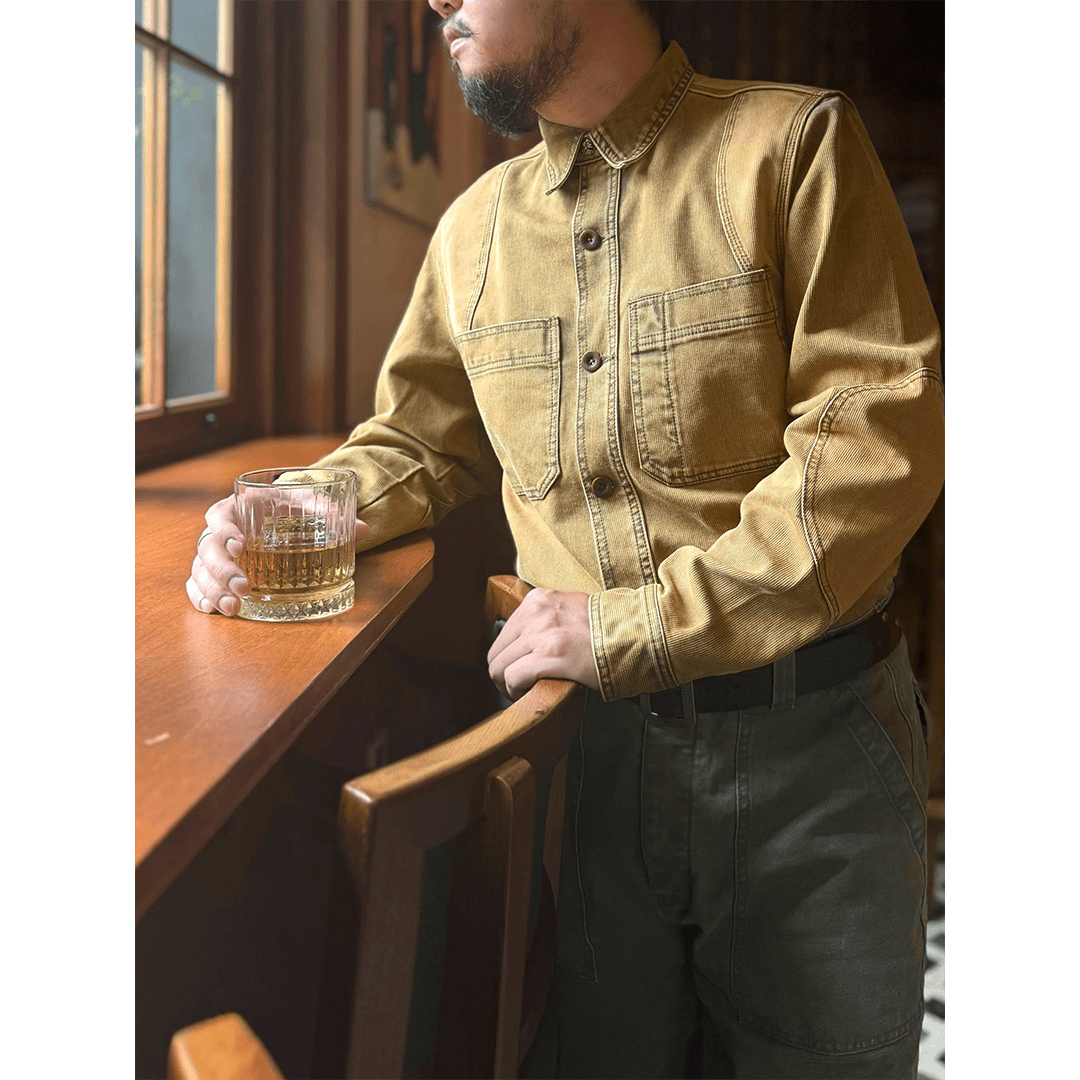 1910’S AMERICAN 「HERACLES」 WORK SHIRT JACKET (DR0011) - Nttitudoo MFG