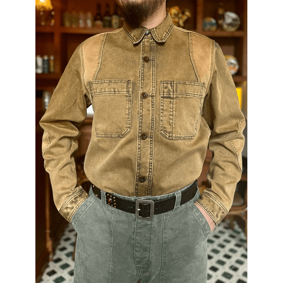 1910’S AMERICAN 「HERACLES」 WORK SHIRT JACKET (DR0011) - Nttitudoo MFG