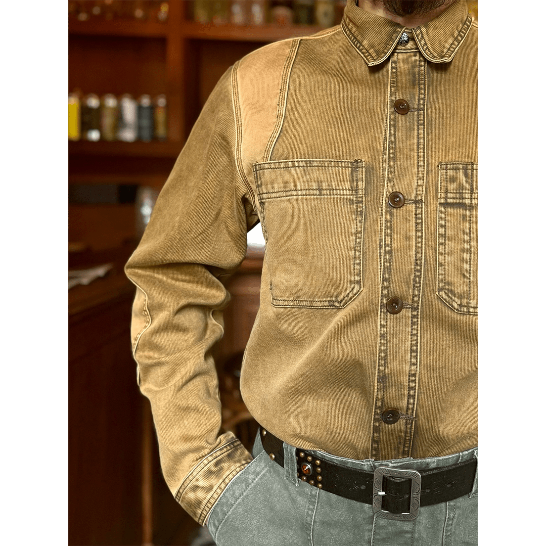 1910’S AMERICAN 「HERACLES」 WORK SHIRT JACKET (DR0011) - Nttitudoo MFG