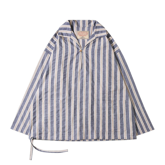 1910'S NAVY PULLOVER SHIRT (DR0104) - Nttitudoo MFG