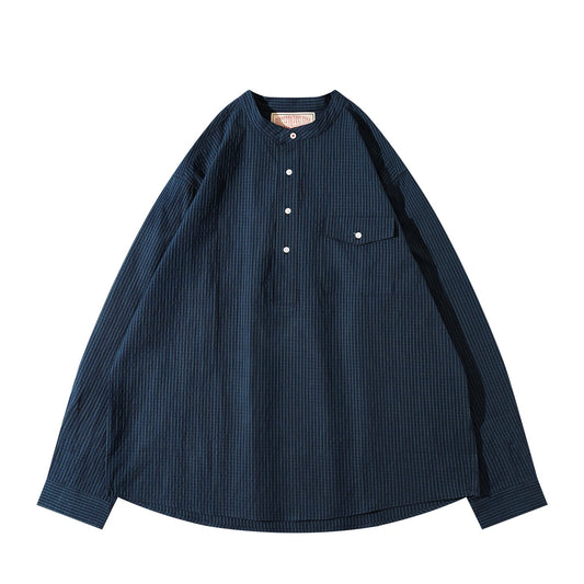 1920'S FRENCH MATELOT TRAIT SOMBRE SHIRT (DR0102) - Nttitudoo MFG