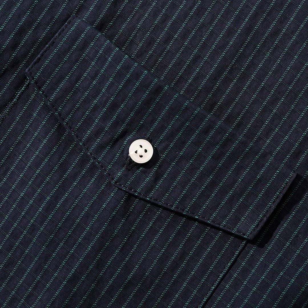 1920'S FRENCH MATELOT TRAIT SOMBRE SHIRT (DR0102) - Nttitudoo MFG