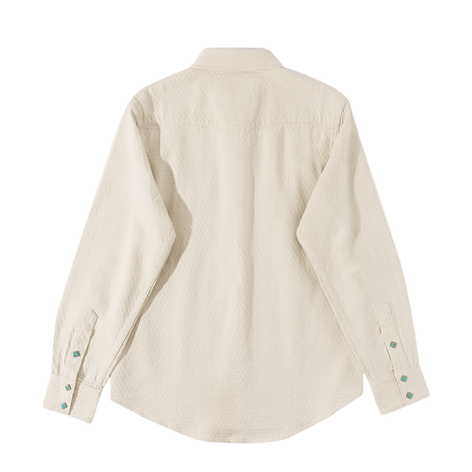 1920'S WILDERNESS HAWKEYE COTTONSEED SHIRT (DR0123) - Nttitudoo MFG