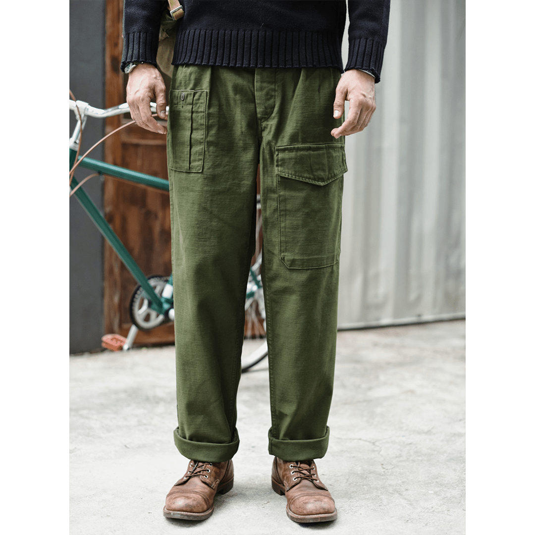 1930'S BRITISH ARMY P37 PANTS (DR0125) - Nttitudoo MFG