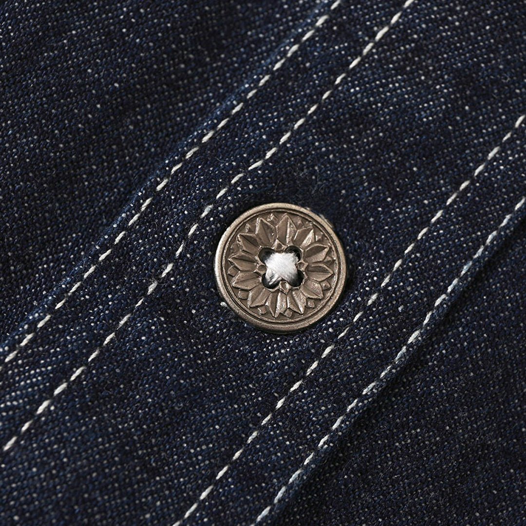 1930'S CIGARETTE POCKET WORK SHIRT (DR0120) - Nttitudoo MFG