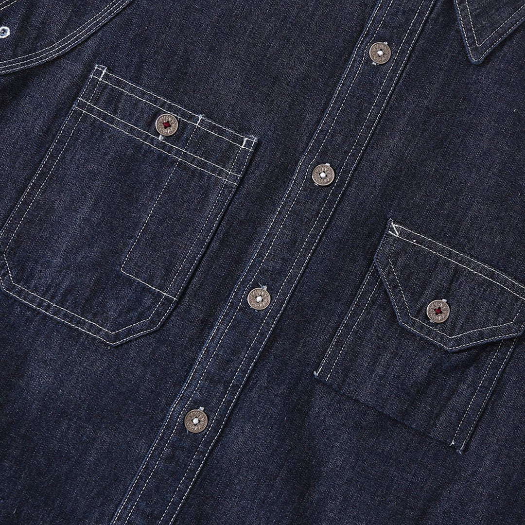 1930'S CIGARETTE POCKET WORK SHIRT (DR0120) - Nttitudoo MFG