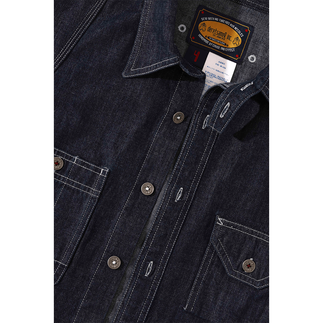 1930'S CIGARETTE POCKET WORK SHIRT (DR0120) - Nttitudoo MFG