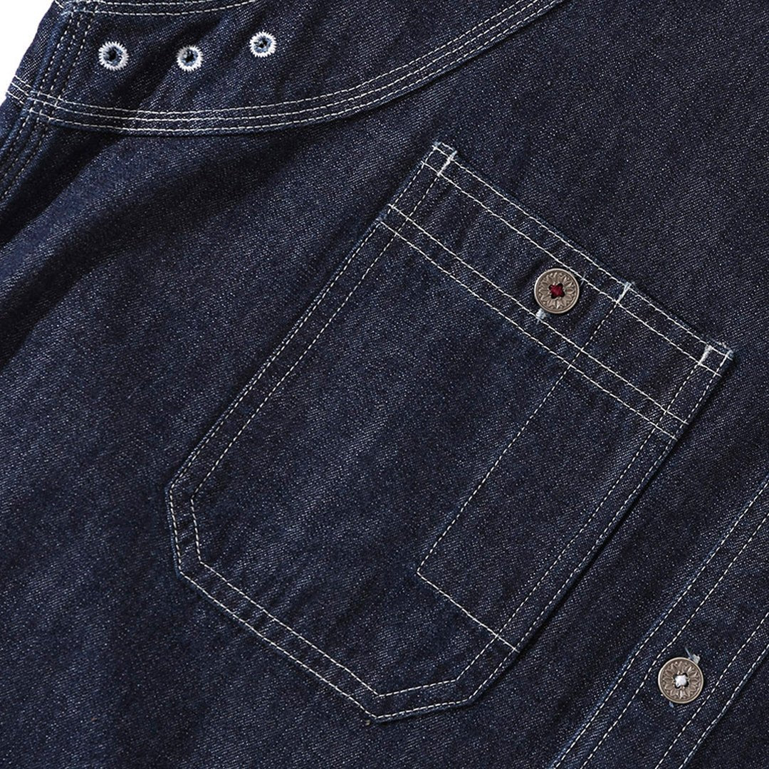 1930'S CIGARETTE POCKET WORK SHIRT (DR0120) - Nttitudoo MFG