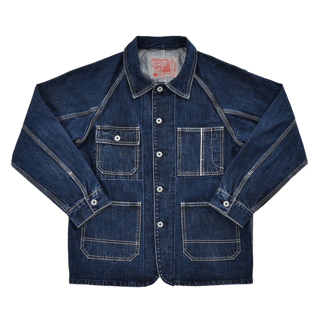 1930’S FRENCH BTF - V2 RAILWAY RANGER BELT JACKET (DR0082) - Nttitudoo MFG