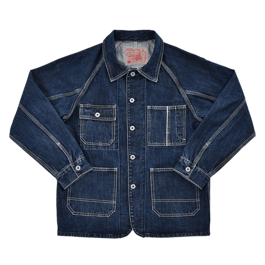 1930’S FRENCH BTF - V2 RAILWAY RANGER BELT JACKET (DR0082) - Nttitudoo MFG