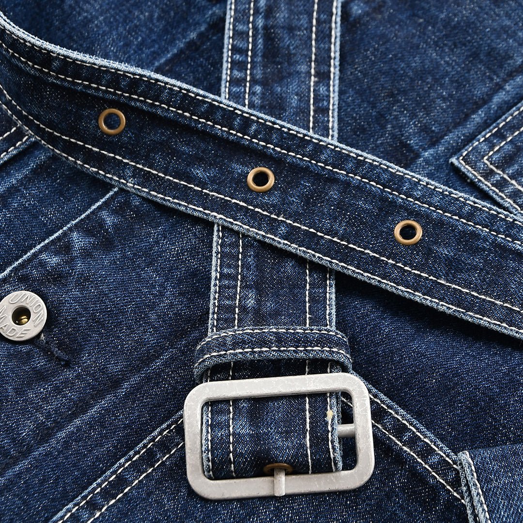1930’S FRENCH BTF - V2 RAILWAY RANGER BELT JACKET (DR0082) - Nttitudoo MFG