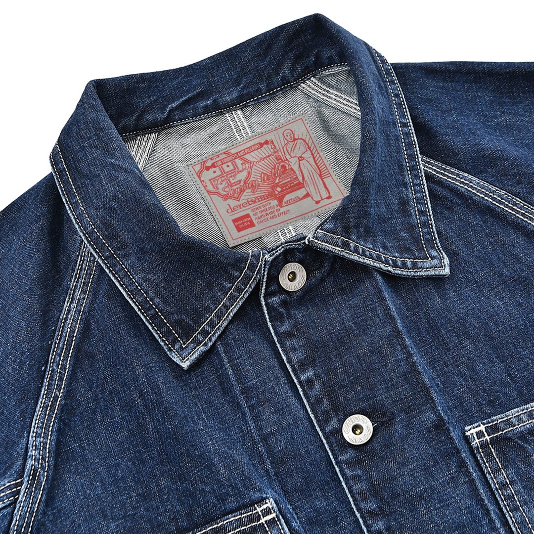 1930’S FRENCH BTF - V2 RAILWAY RANGER BELT JACKET (DR0082) - Nttitudoo MFG