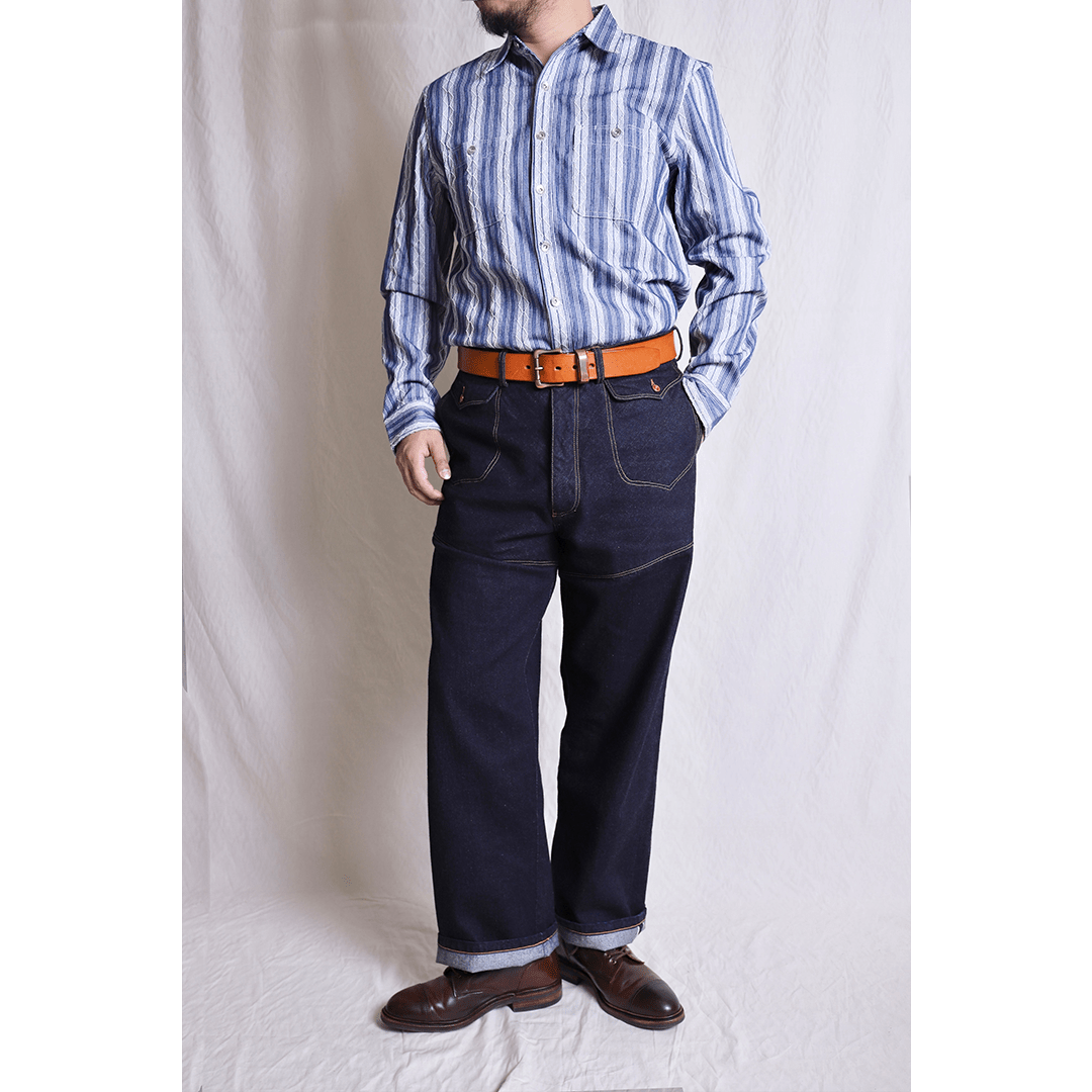 1930’S FRENCH FONER PTF - 07 RAILWAY RANGER PANTS (DR0019) - Nttitudoo MFG