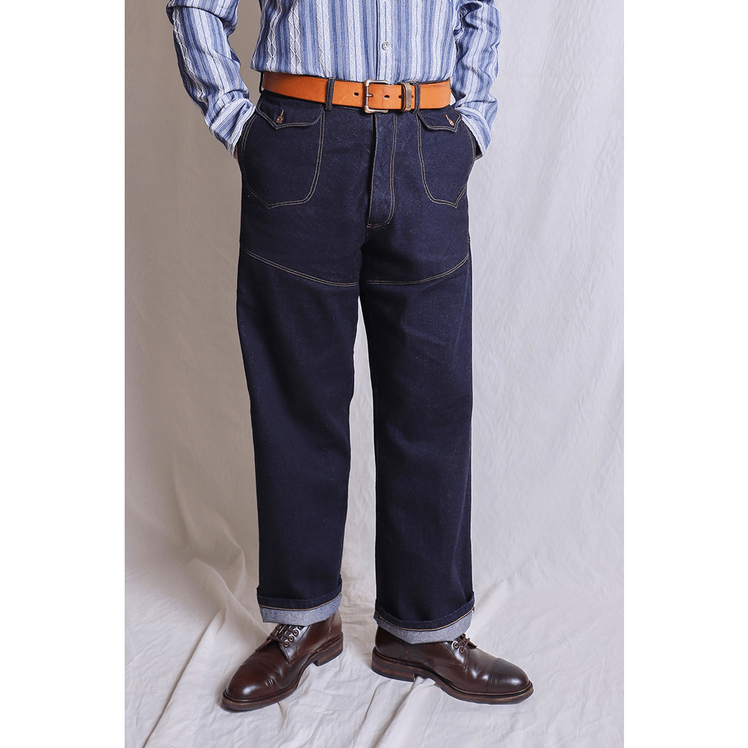 1930’S FRENCH FONER PTF - 07 RAILWAY RANGER PANTS (DR0019) - Nttitudoo MFG