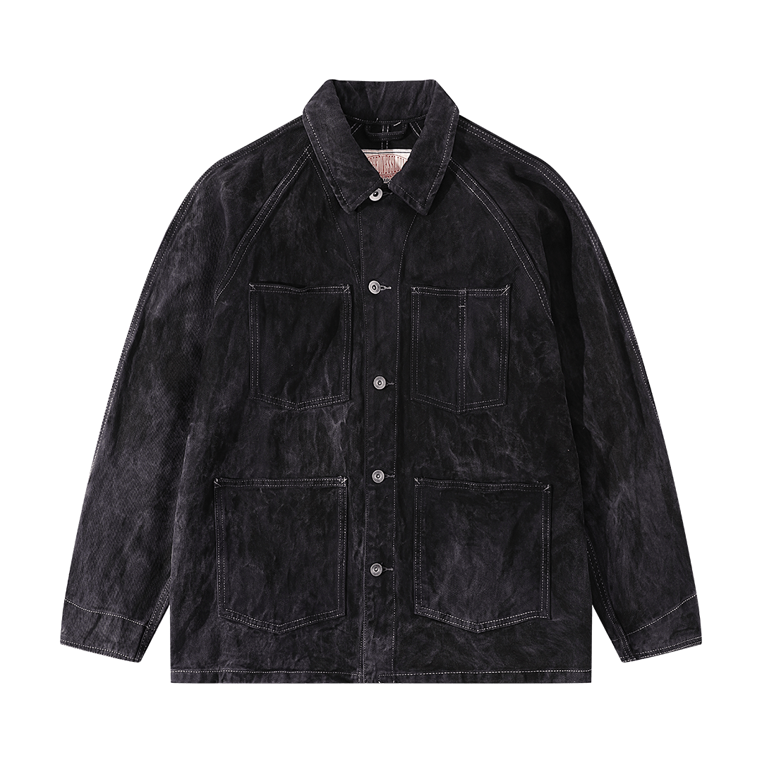 1930'S HANDMADE「NIOSHOKU - DYEING」 FACTEUR JACKET (DR0131) - Nttitudoo MFG