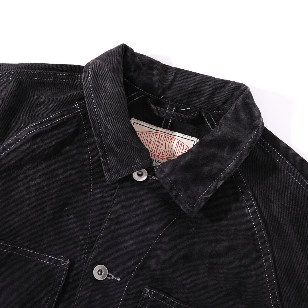 1930'S HANDMADE「NIOSHOKU - DYEING」 FACTEUR JACKET (DR0131) - Nttitudoo MFG