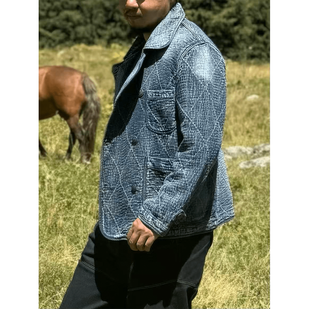 1930‘S JAPANESE SASHIKO RANCH JACKET (OM0004) - Nttitudoo MFG