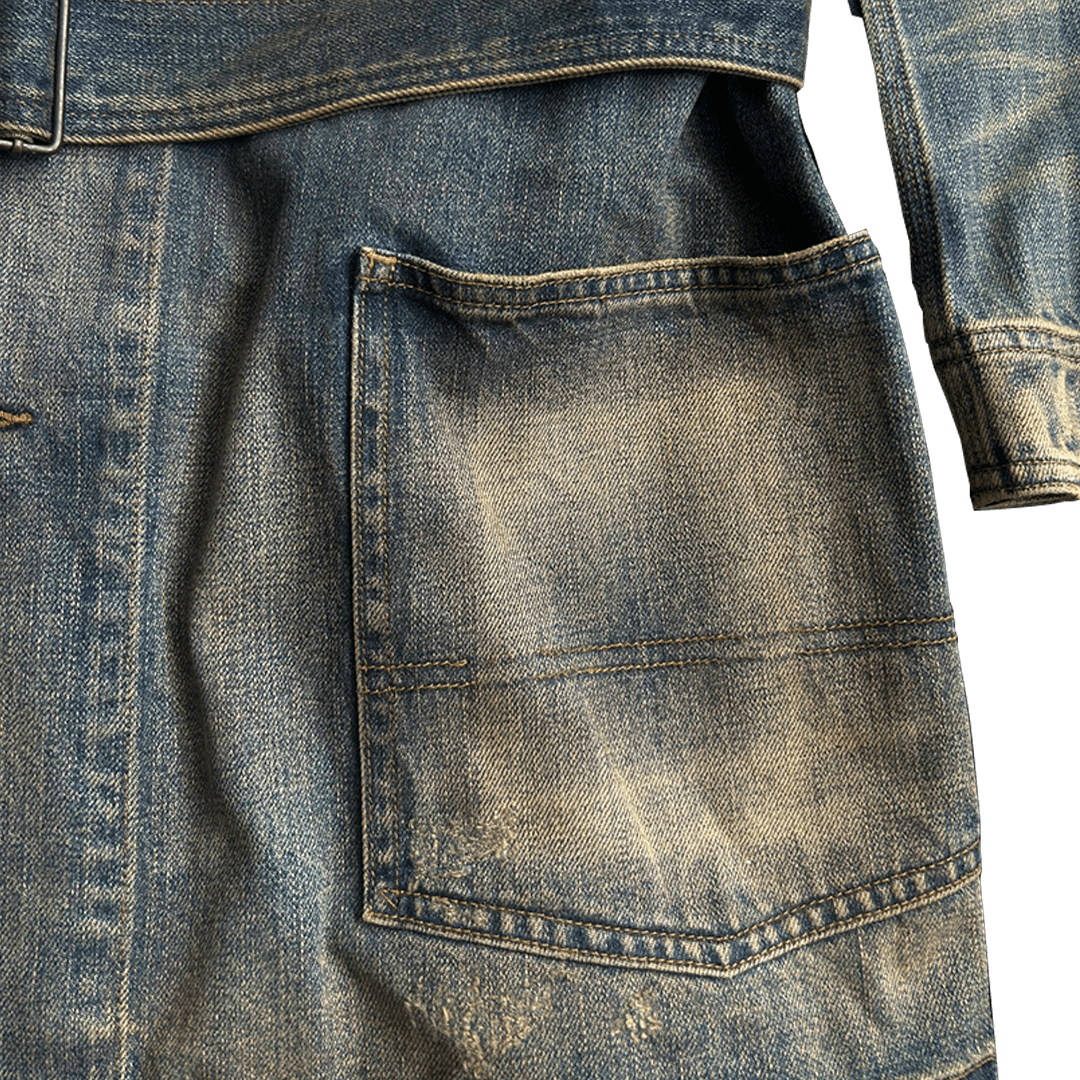 1930'S RUSTY GINDAN COVERALL JACKET (DR0146) - Nttitudoo MFG