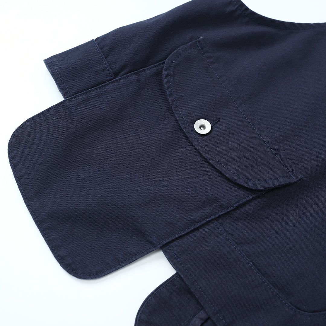 1940'S FRENCH BLACKSMITH CANVAS VEST (DR0078) - Nttitudoo MFG