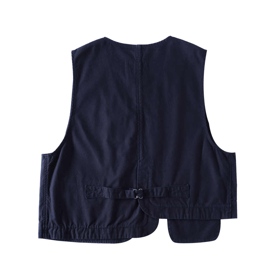 1940'S FRENCH BLACKSMITH CANVAS VEST (DR0078) - Nttitudoo MFG