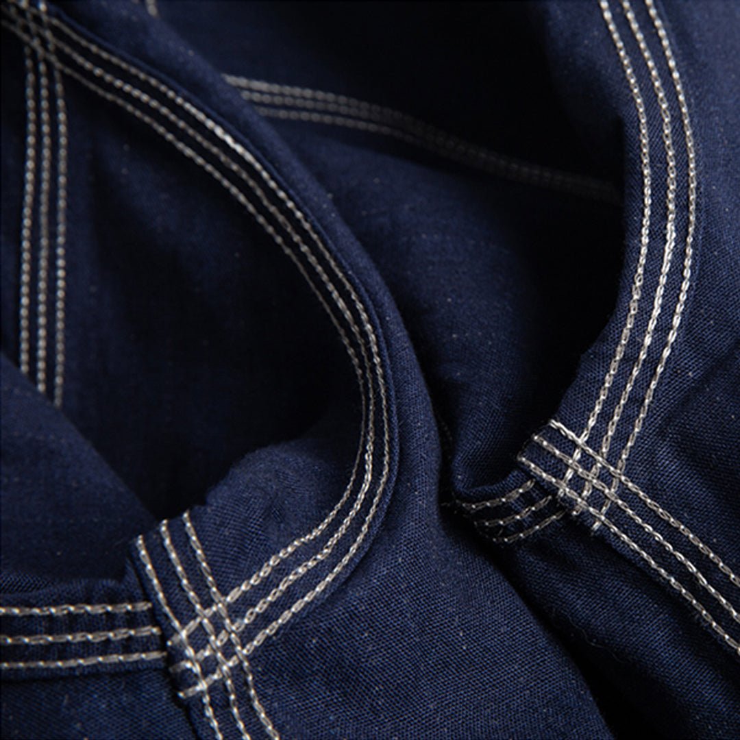 1940'S FRENCH feo - 109 WABASH STRIPE SHIRT (DR0077) - Nttitudoo MFG