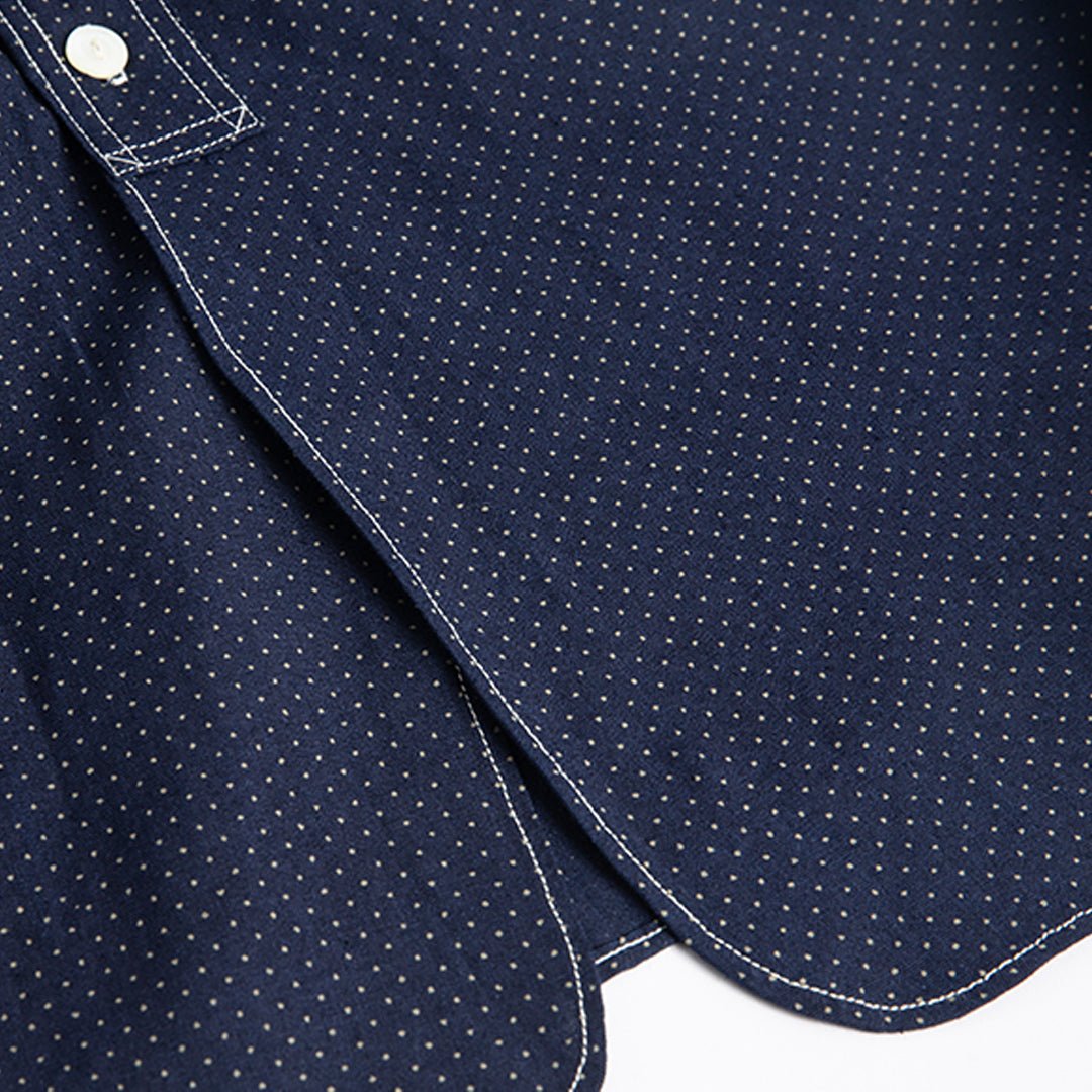 1940'S FRENCH feo - 110 WABASH POLKADOT SHIRT (DR0076) - Nttitudoo MFG