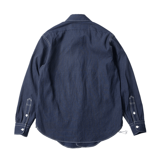 1940'S FRENCH feo - 110 WABASH POLKADOT SHIRT (DR0076) - Nttitudoo MFG