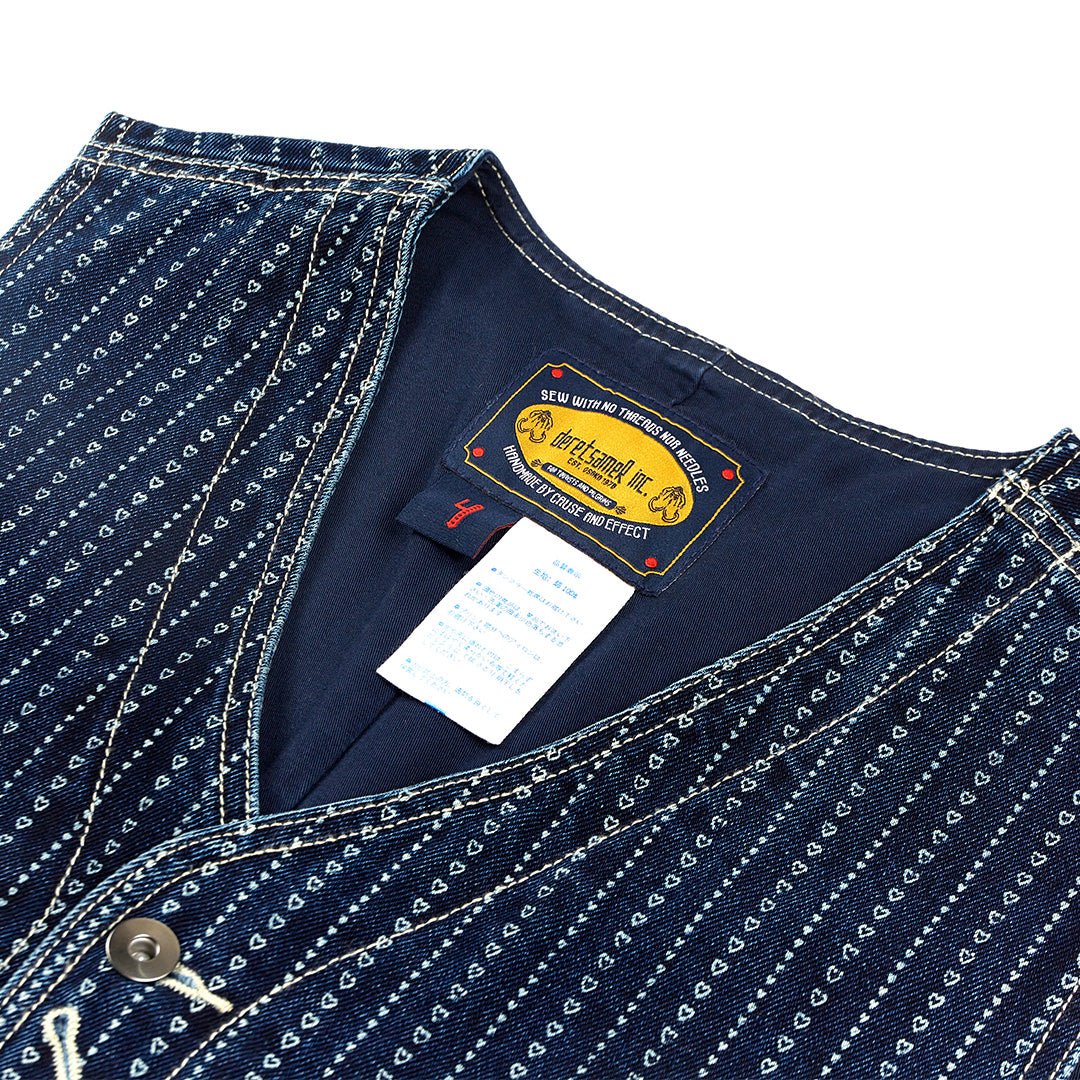 1940'S WESTERN ANTIQUE LOOM SELVEDGE BRENNER VEST (DR0017) - Nttitudoo MFG