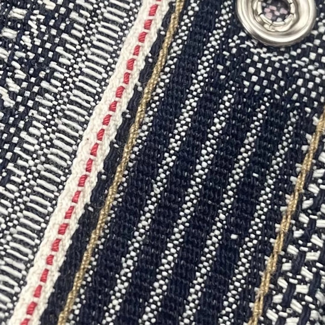 1950'S ANTIQUE - LOOM - WOVEN SELVEDGE INDIGO BORO RHINO SHIRT (DR0012) - Nttitudoo MFG