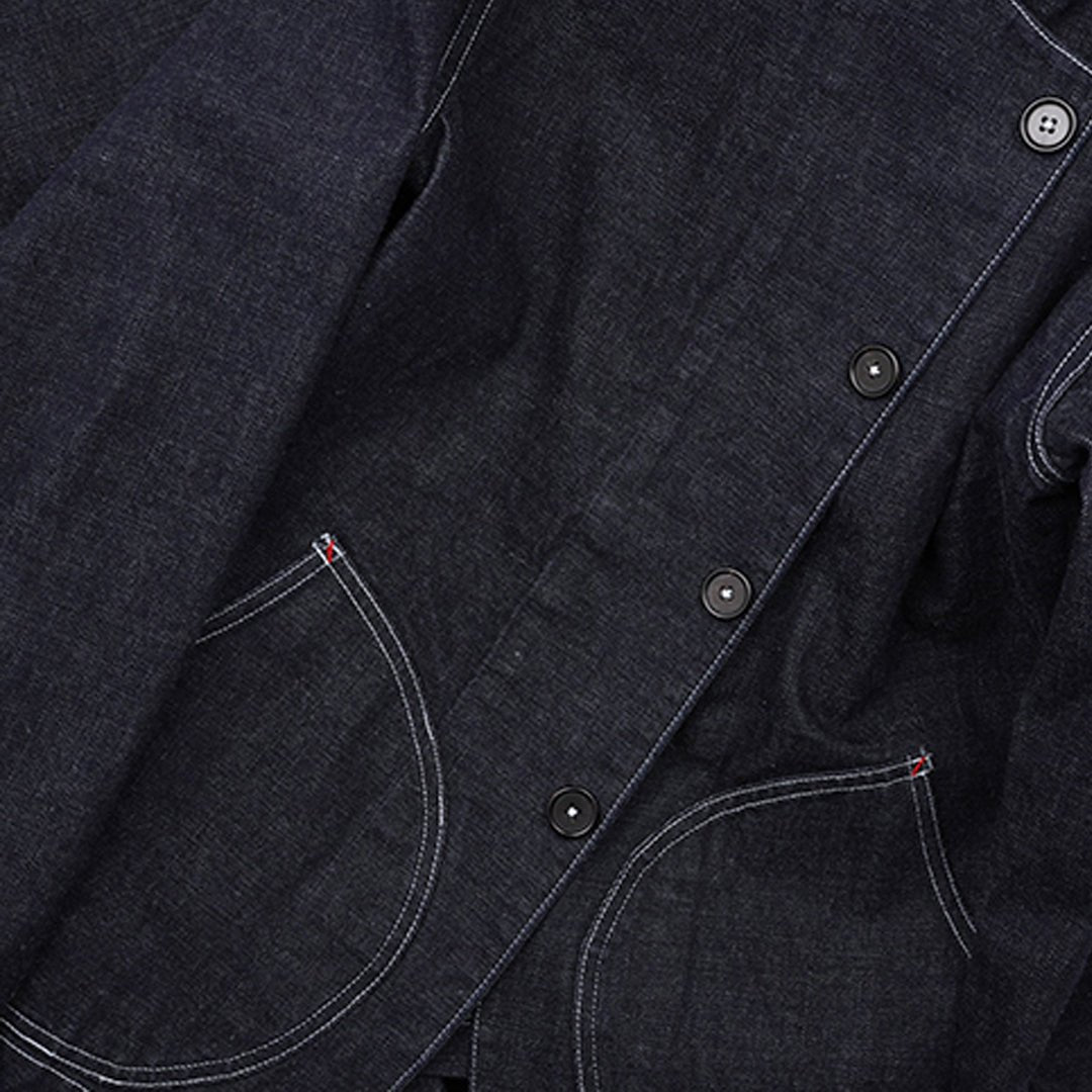 1950’S FRENCH VSC - 1 RAILWAY RANGER COLLARLESS JACKET (DR0083) - Nttitudoo MFG