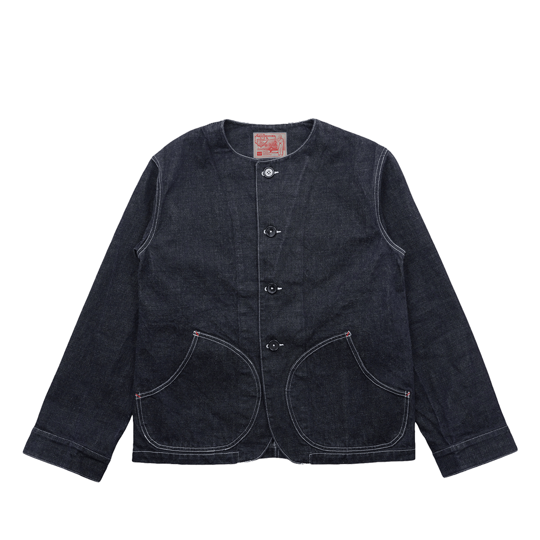 1950’S FRENCH VSC - 1 RAILWAY RANGER COLLARLESS JACKET (DR0083) - Nttitudoo MFG