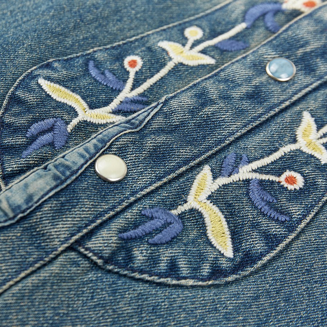 1950’S WESTERN EMBROIDERY BANDERAS SHIRT (DR0033) - Nttitudoo MFG